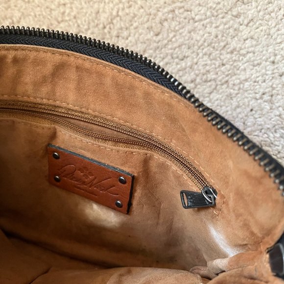 Patricia Nash *Cassini* Wristlet, Colorblock Suede, Gently Used - Picture 9 of 11